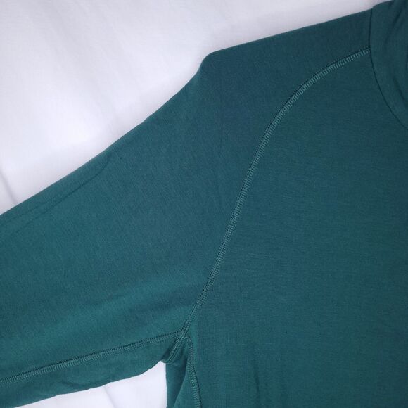 Free Fly Fleece Sweater Mens Large Green 1/4 Zip Pullover Bamboo Performance - Picture 4 of 11